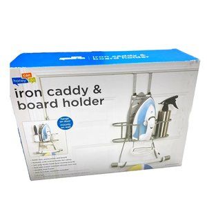 Silver Iron Caddy and Iron Board Holder - Hangs - Heat resistant, Brand New